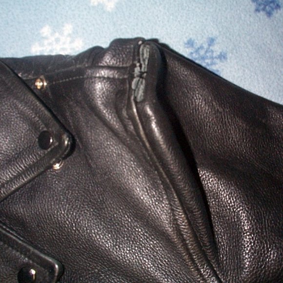 Vintage Wilsons Leather Biker Motorcycle punk rocker jacket - Picture 4 of 7